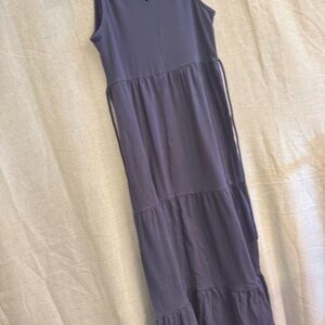 Sleeveless Navy Maxi Dress